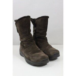 Columbia Women Boots Namara Water Resistant Suede Leather Brown Size 10